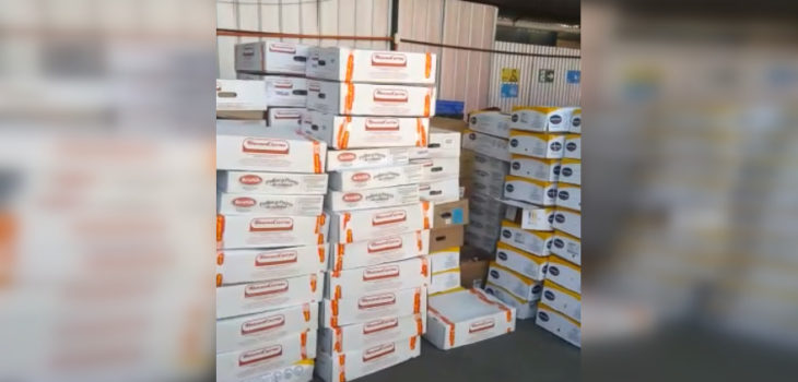 Detienen en Santiago a 8 personas que se robaron 120 mil cajas de carne importada