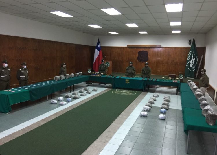 Operativo permitió incautar drogas por 650 millones de pesos y detener a 7 personas en Quirihue