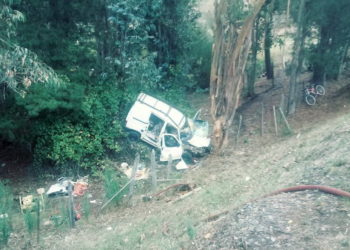 Furgón desbarrancó en ruta Quirihue a Trehuaco