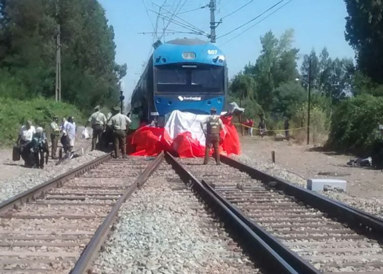 Tren atropelló y dió muerte a vecino de Santa Clara en Bulnes