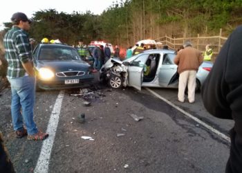 Familia quirihuana resultó herida en colisión ocurrida esta tarde en ruta Cobquecura a Taucú