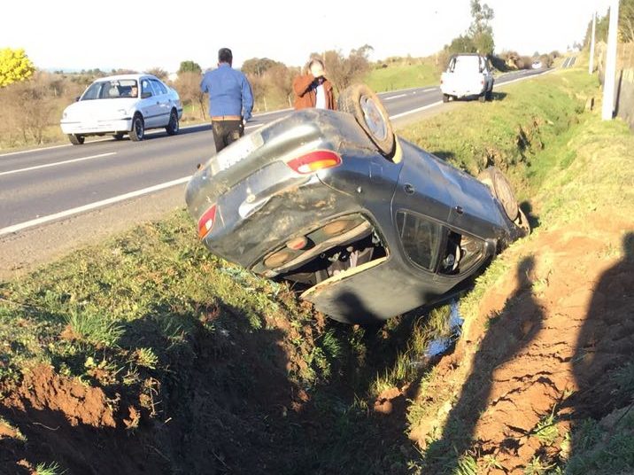 Concejal de Ninhue protagonizó accidente automovilístico en ruta a Quirihue