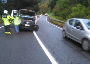 Un herido es el saldo de colisión entre camionetas ocurrida en acceso norte a Trehuaco