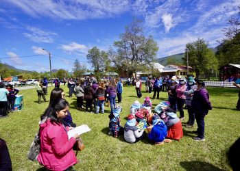 350 vecinos de Las Trancas participaron en primer simulacro por erupción en Nevados de Chillán