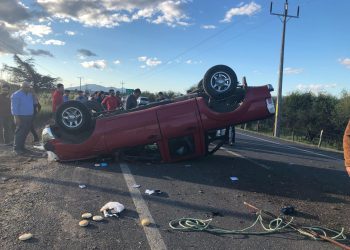Un herido grave tras volcar una camioneta en las cercanías de San Nicolás