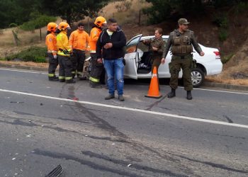 Una mujer resultó herida tras colisión y volcamiento en ruta Quirihue a Chillán