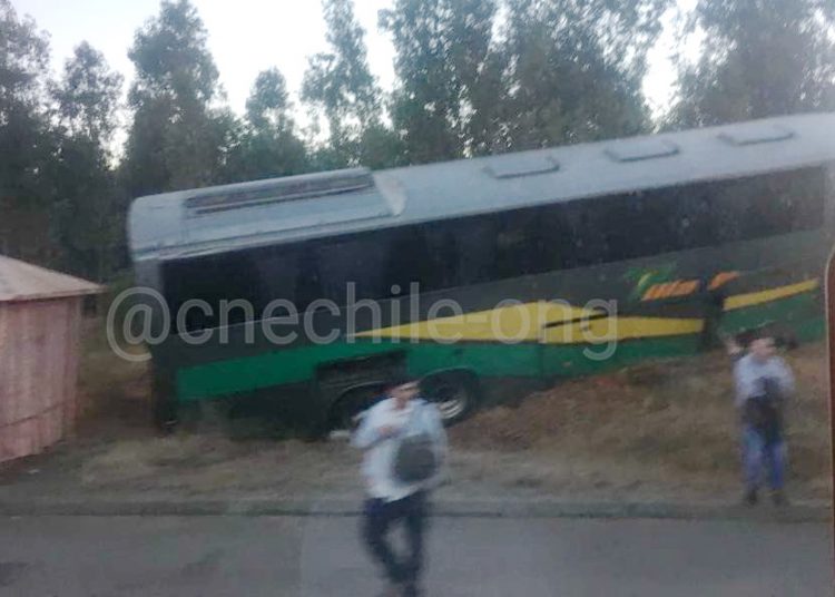5 heridos en accidente protagonizado por Bus Villa Prat que venía de Santiago a Coelemu