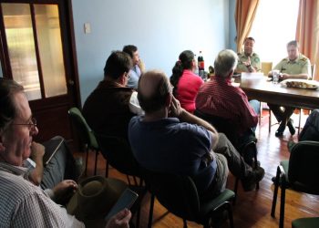 Jefe de Zona de Carabineros se reunió con regantes de Río Diguillín para analizar serie de robos en sus terrenos