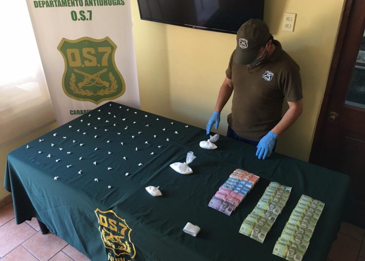 OS7 detuvo a una pareja que se dedicaba al tráfico de drogas en Chillán