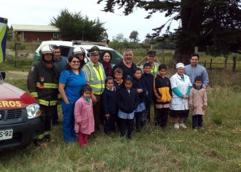 Escuelas básicas costeras de Trehuaco realizaron simulacro de terremoto y tsunami