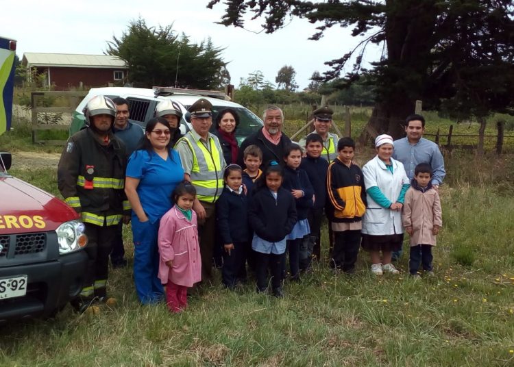 Escuelas básicas costeras de Trehuaco realizaron simulacro de terremoto y tsunami