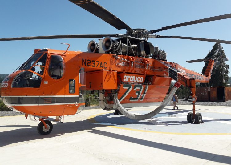 Súper helicópteros “Annie” y “Sun Bird” iniciaron operaciones en Ñuble y Biobío
