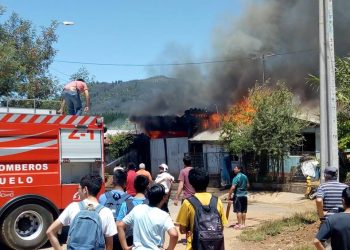 Quema de basura habría causado incendio que destruyó vivienda en Portezuelo