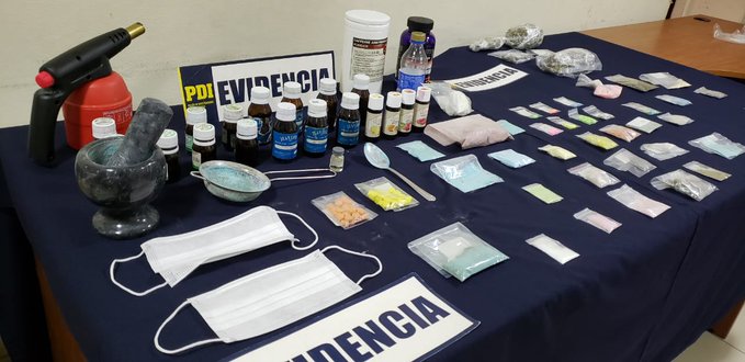 PDI logró desbaratar laboratorio clandestino dedicado a la producción de éxtasis en Viña del Mar