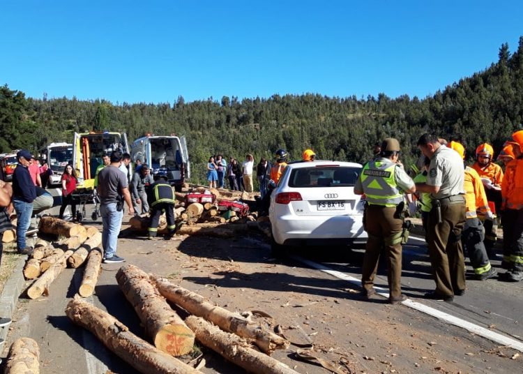 Una menor fallecida y 7 heridos deja fatal colisión cuádruple en ruta Quirihue a Chillán