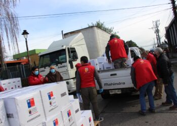 Cajas de Alimentos para Chile se entregaron en 13 comunas de Ñuble