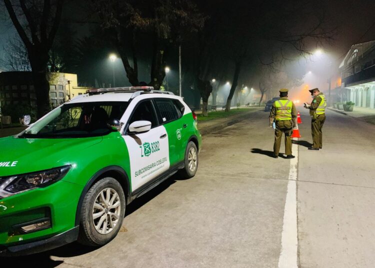 18 detenidos por toque de queda y 16 infracciones por restricción vehicular en Ñuble