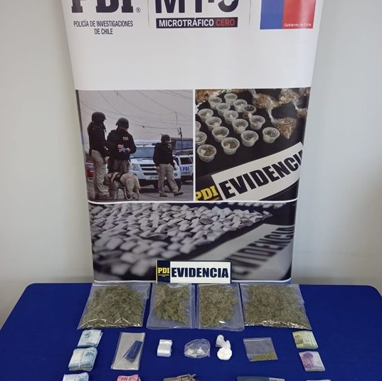 PDI San Carlos desbarata punto de venta de dogas en sector rural de Ñiquén