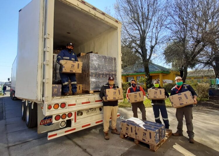 Comenzó nuevo arribo de cajas de Alimentos para Chile en Quillón y todo Diguillín