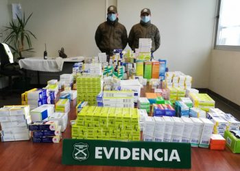 Carabineros de Chillán decomisó fármacos que se vendían en la calle