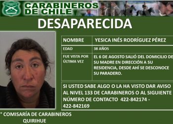 Carabineros encabeza búsqueda de mujer desaparecida en Quirihue hace 12 días
