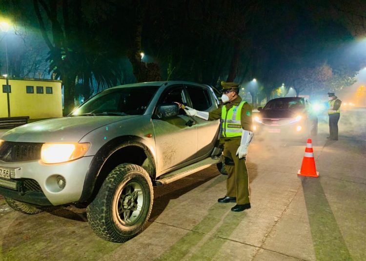 Un conductor en estado de ebriedad y 9 detenidos por incumplir de toque de queda en Ñuble