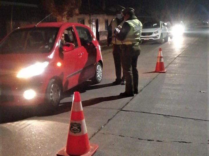 Carabineros detuvo a 36 personas por incumplir cuarentena y toque de queda en Ñuble