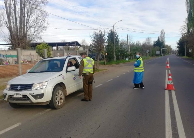 Carabineros controla desplazamiento de turistas hacias las Temas de Chillán