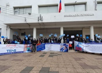 En San Carlos TENS marcharon pidiendo ser incluidos en Código Sanitario