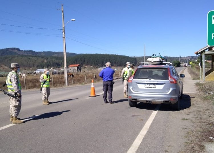 Fiscalización y control se realiza en Cobquecura que permanece en cuarentena total