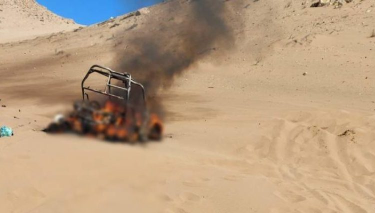Padre y su hija mueren tras sufrir accidente en buggy en Copiapó: vehículo se incendió
