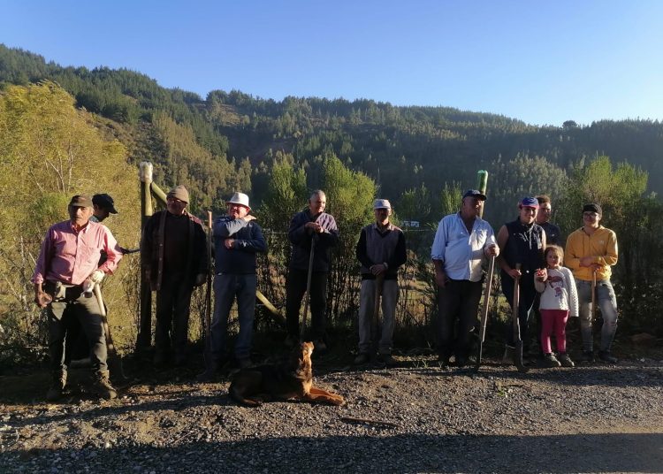 Con Mingaco entre el municipio y Junta de vecinos se trabajó en camino a Talcamávida