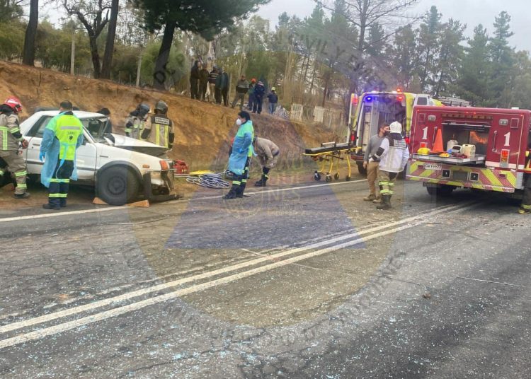 Un muerto y 3 heridos en violenta colisión en camino Cauquenes a Quirihue