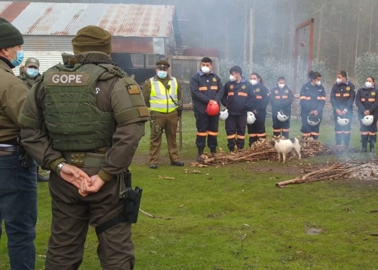 Equipos especializados de Carabineros se unieron a la búsqueda del joven Omar Jiménez en Ñiquén