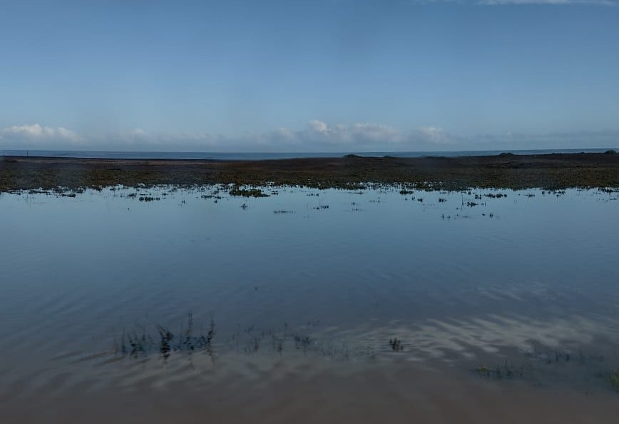 Ruta en acceso norte a Colmuyao dificulta paso de vehículos por