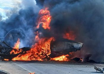 Avioneta de CONAF cae sobre vehículos en ruta 5 sur cerca de Talca