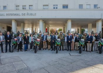 Gobierno Regional entrega 27 motos a Carabineros de Ñuble