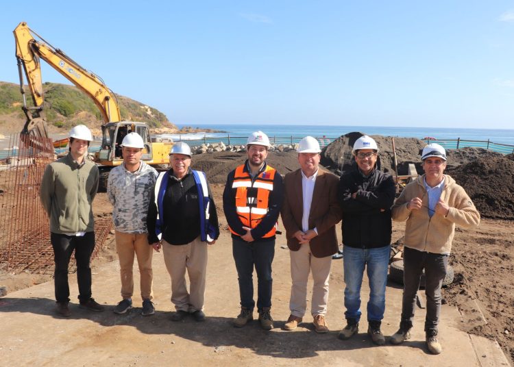 Obras de remodelación en caleta Rinconada de Taucú lleva más de un 30% de avance