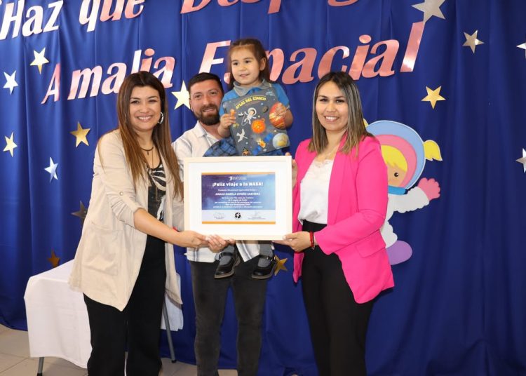 Pequeña estudiante de la escuela Villa Jesús de la comuna de Coelemu ganó concurso “Haz que despeguen” y viaja pronto a la NASA