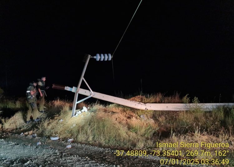 CGE Transmisión informa estatus de suministro por falla que afectó parte importante de la provincia de Arauco