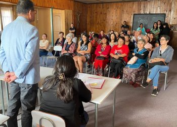 43 adultos mayores de San Nicolás reciben cajas de mercadería con aportes SENAMA