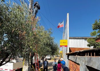 Barrio Grumete Cortez inaugura obra de confianza: recambio de luminarias a tecnología LED