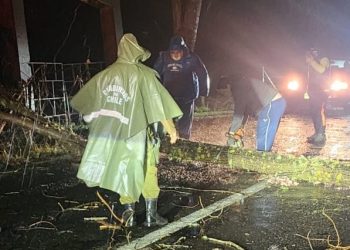 Carabineros despliega monitoreo permanente ante sistema frontal en la provincia de Itata