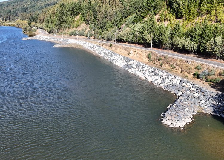 MOP finalizó construcción de enrocado de protección en la ruta costera de Coelemu