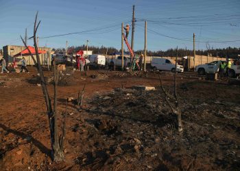 CGE finaliza reconstrucción de 41 kilómetros de líneas eléctricas dañadas por incendios forestales en Biobío
