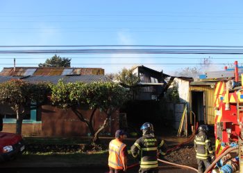 2 viviendas destruidas y una tercera dañada fue el saldo de violento incendio en Yungay