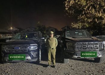Carabineros recupera dos vehículos robados en predio forestal de Pemuco